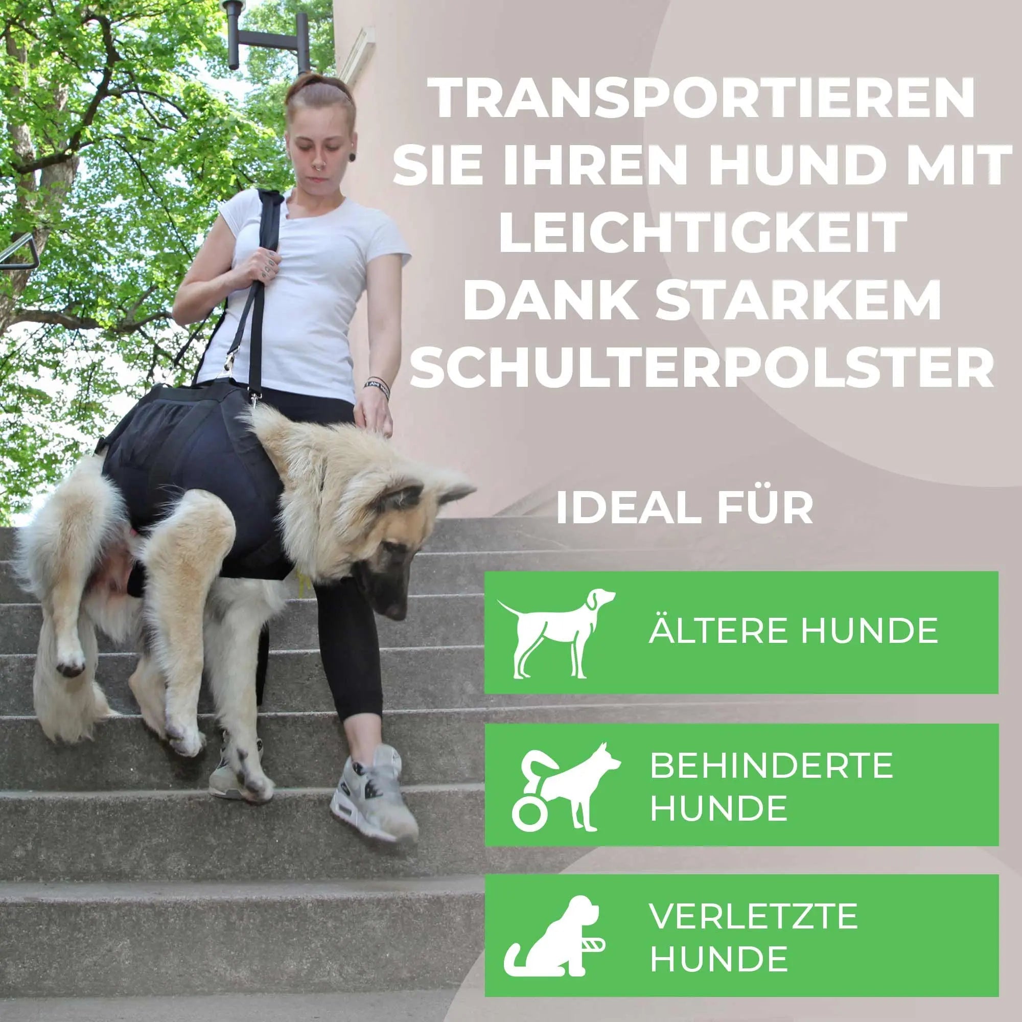 Ganzkörper Tragehilfe für Hunde