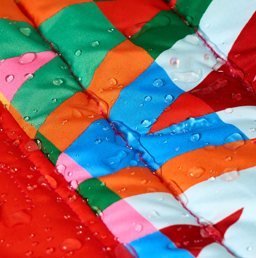 Wasserdichte Pufferjacke Color Splash
