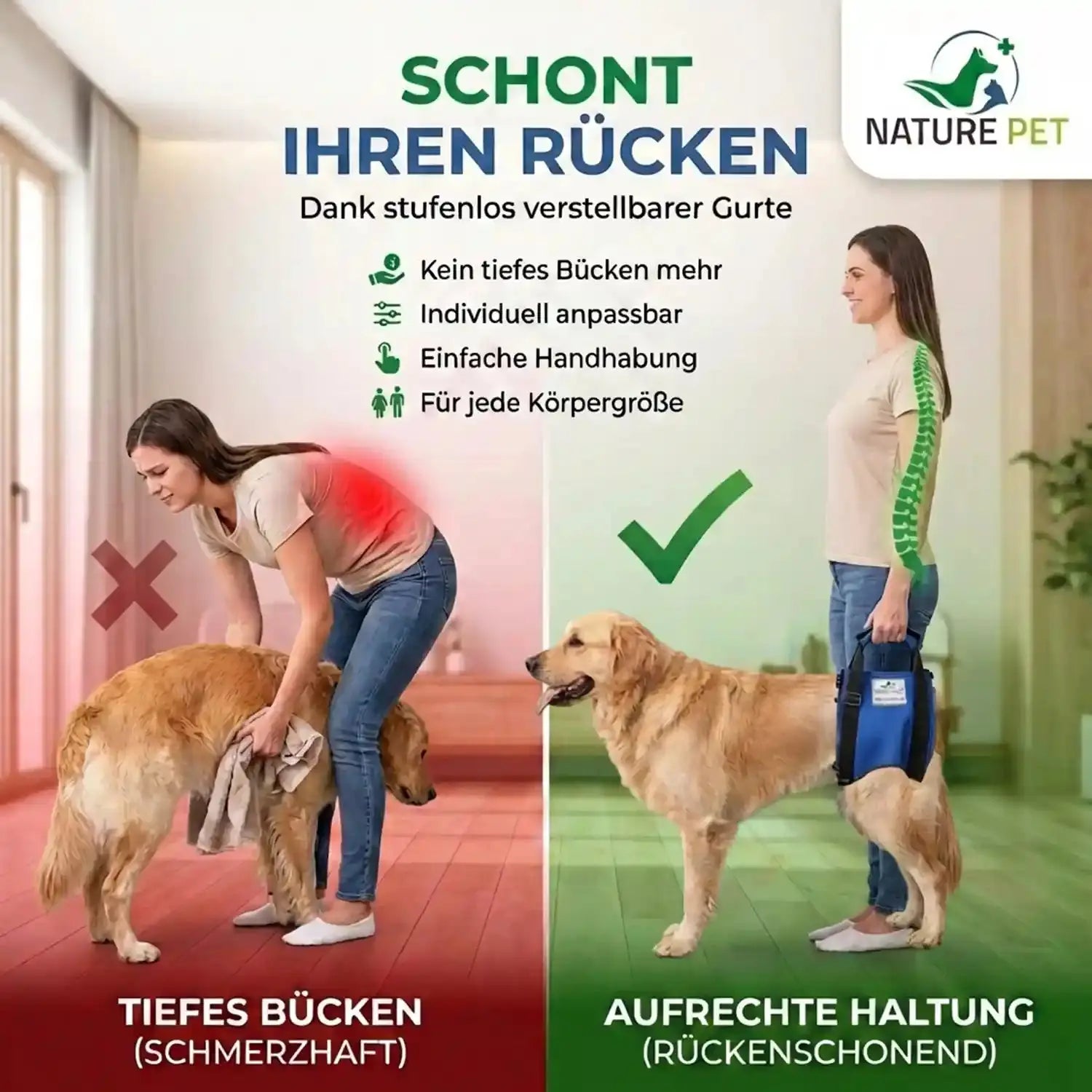 Hunde Tragehilfe (hinten)