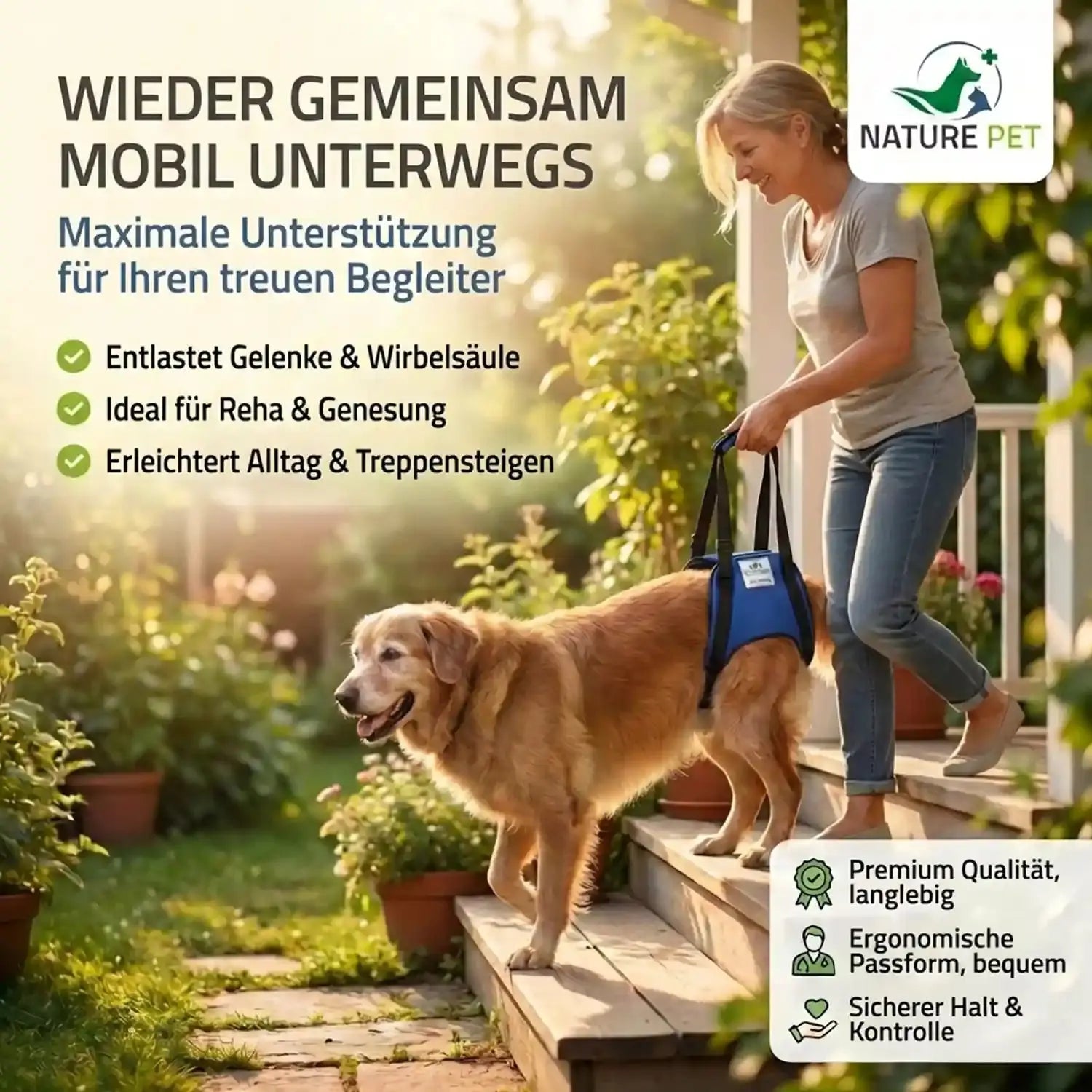 Hunde Tragehilfe (hinten)